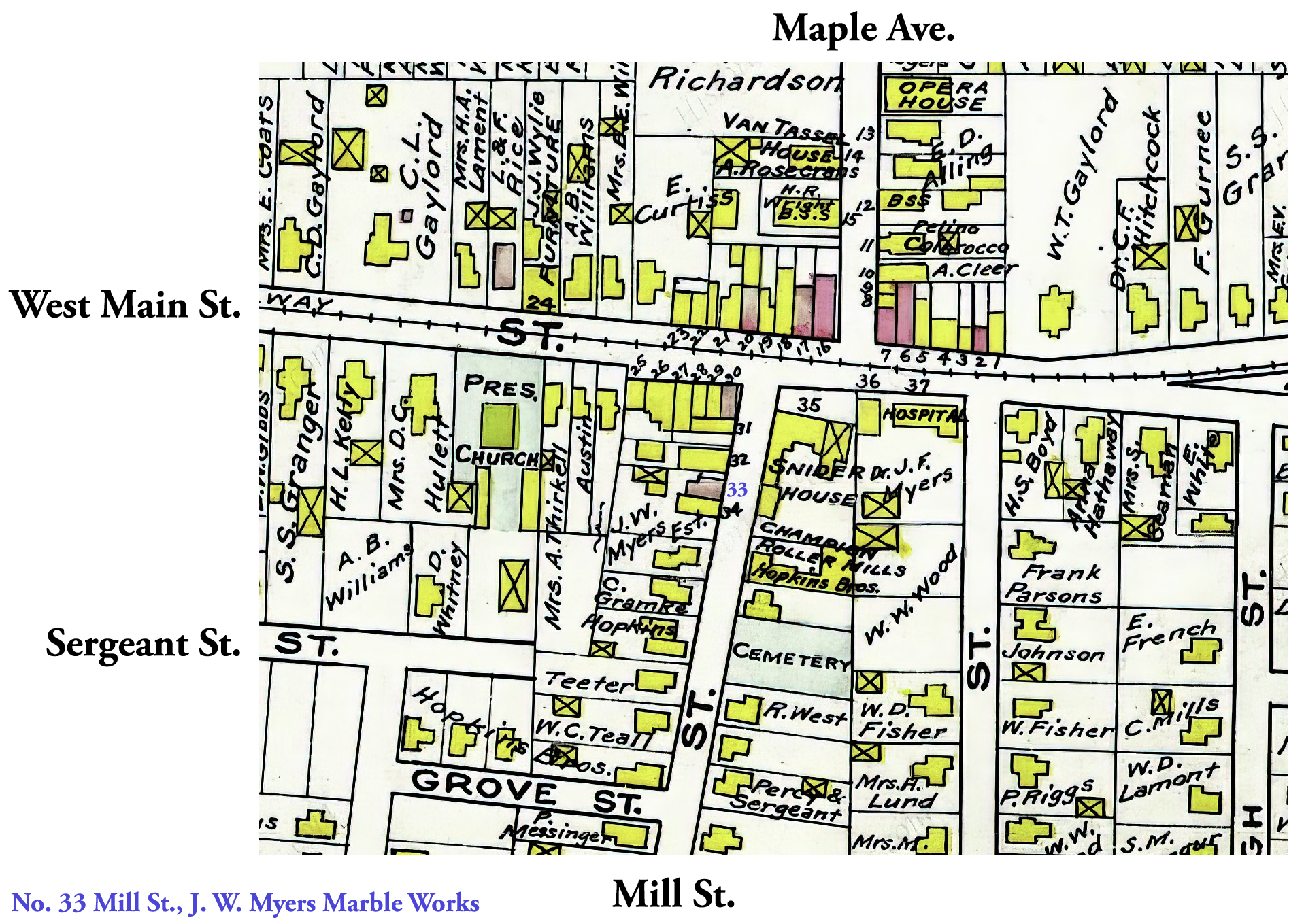Sodus Village 1904 Atlas Sod-48 Excerpt